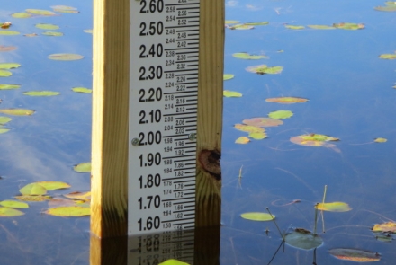 Lake level gage