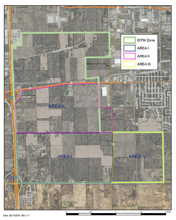 Map of the EITM zone.