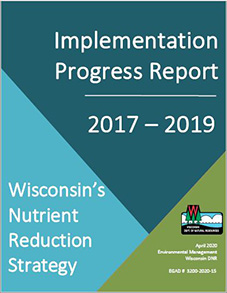 Cover of the 2017-2019 Progress Report for Wisconsin's Nutrient Reduction Strategy.