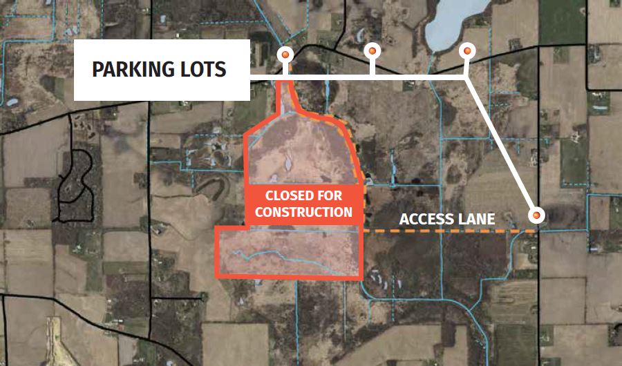 Badfish Creek Wildlife Area is partial closed in late 2024