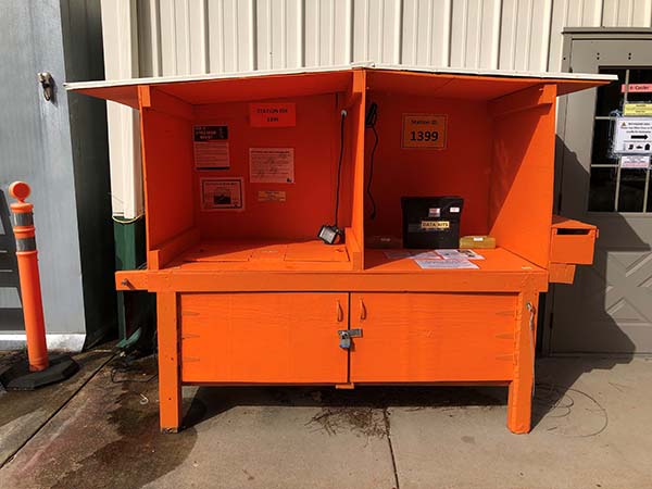 CWD sampling kiosk