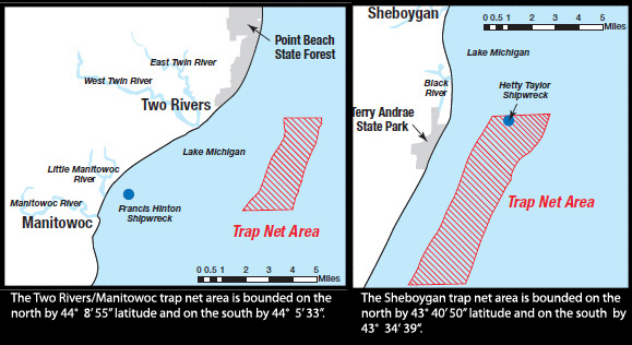 Trap net area map