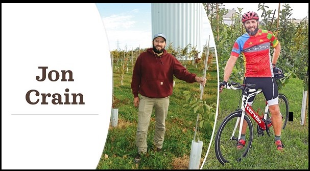 bearded man on a bicycle