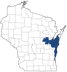 Central Lake Michigan Coastal Ecological Landscape Map