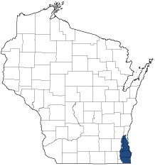 Southern Lake Michigan Coastal Ecological Landscape Map