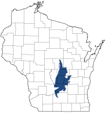 Central Sand Hills Ecological Landscape Map