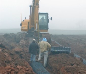 Installing a private on–site wastewater treatment system  (POWTS), or septic system. 