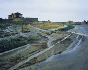 Soil erosion from new construction